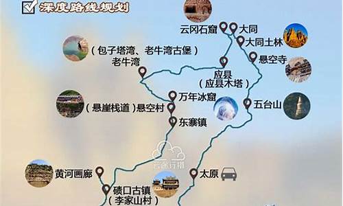 济南到山西自驾游攻略_济南到山西自驾游攻略路线图