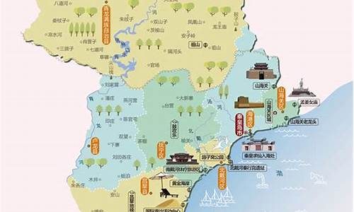 秦皇岛景点地图分布_秦皇岛景点地图分布图高清